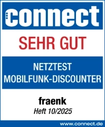connect netztest MObilfunk Discounter, Note: Sehr gut, 10/2025