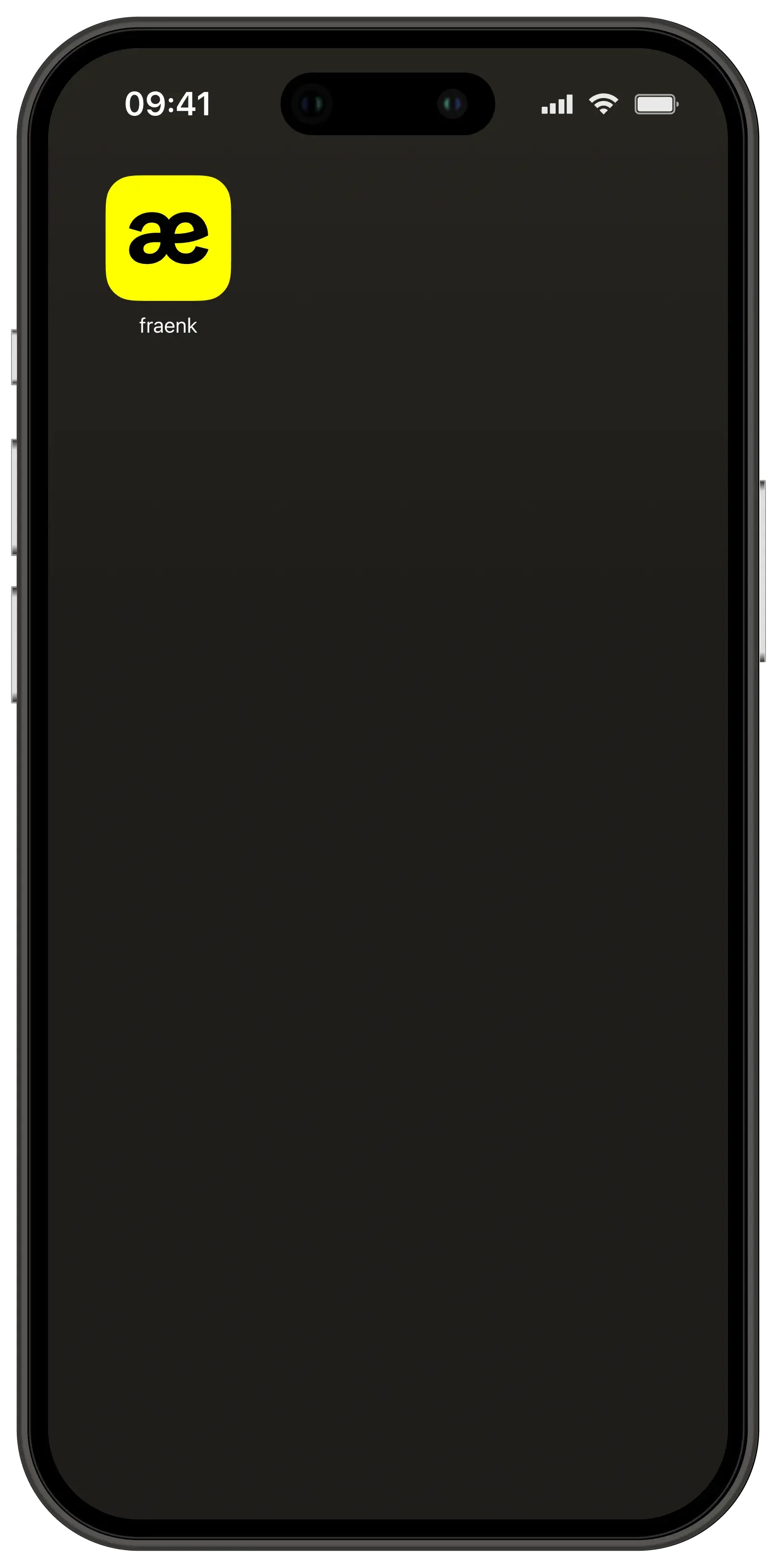 iPhone 14 Pro mit fraenk App